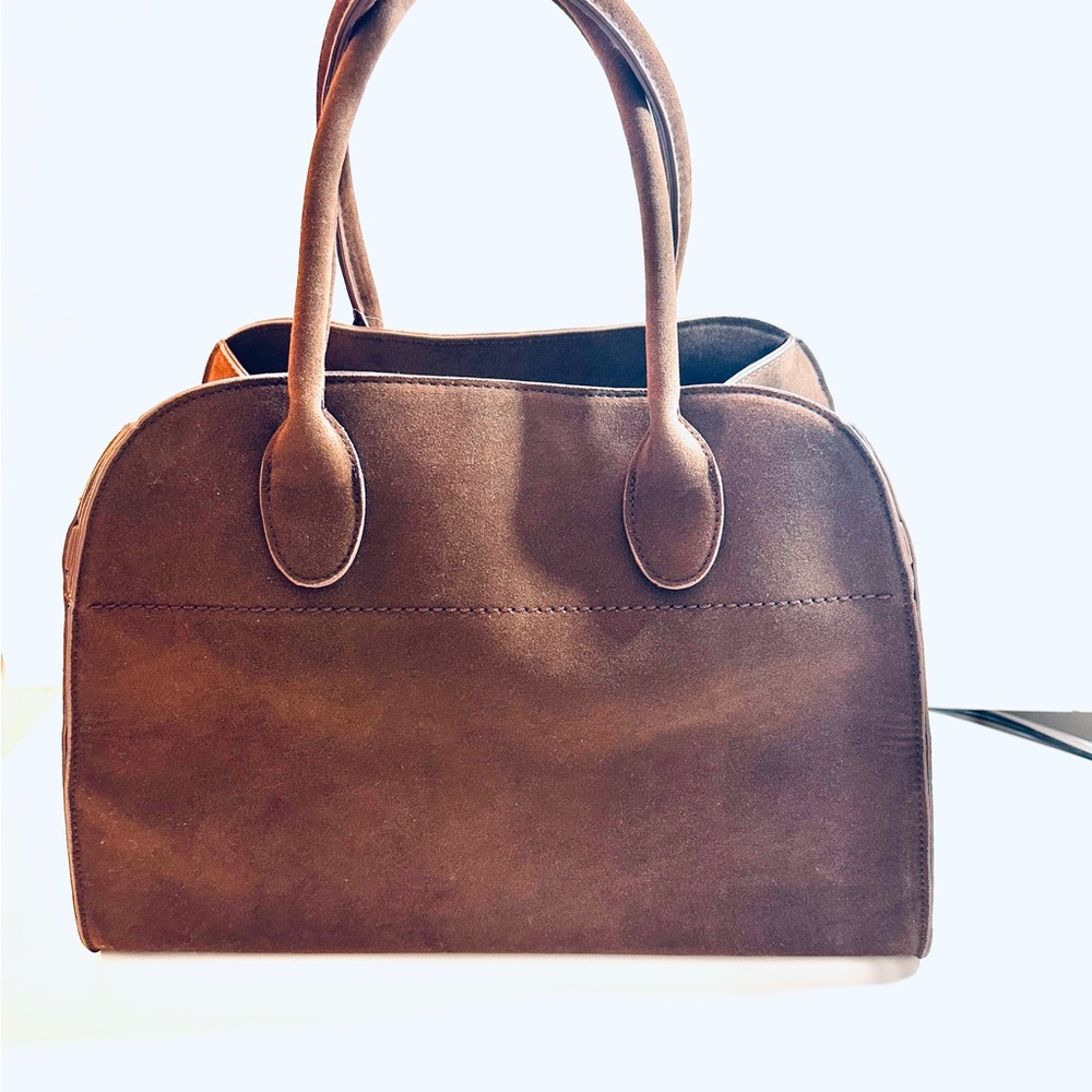 Brown Leather Satchel with Vintage Patina - NEW!!!!